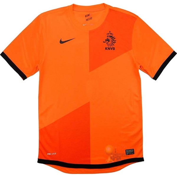Calcio Maglie Home Maglia Paesi Bassi Stile rétro 2012 Arancione